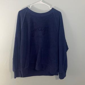Gap blue fuzzy pull over